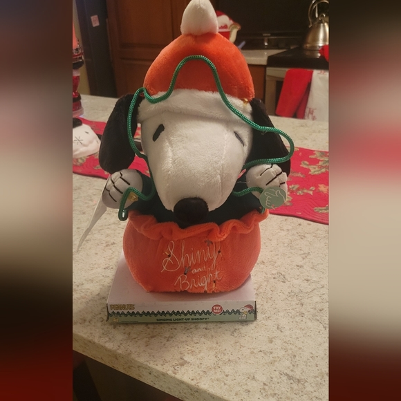 Peanuts Christmas Light up Singing Snoopy - Picture 8 of 8